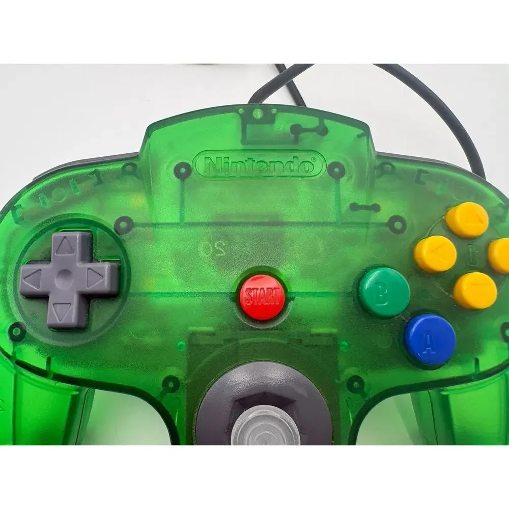 Nintendo 64 N64 Video Game Controller Clear Jungle Green OEM New Stick